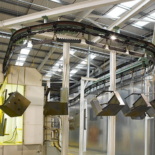 Two Wheel Heavy Duty Conveyors - Track with Trolley and Drive Unite